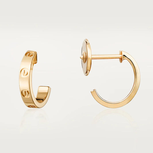[OAK JURI]LOVE EARRINGS 2.65MM PINK GOLD