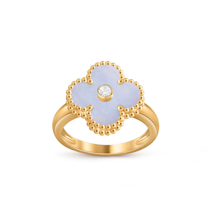 [OAK JURI]CLOVER DIAMOND RING GOLD COLLECTION