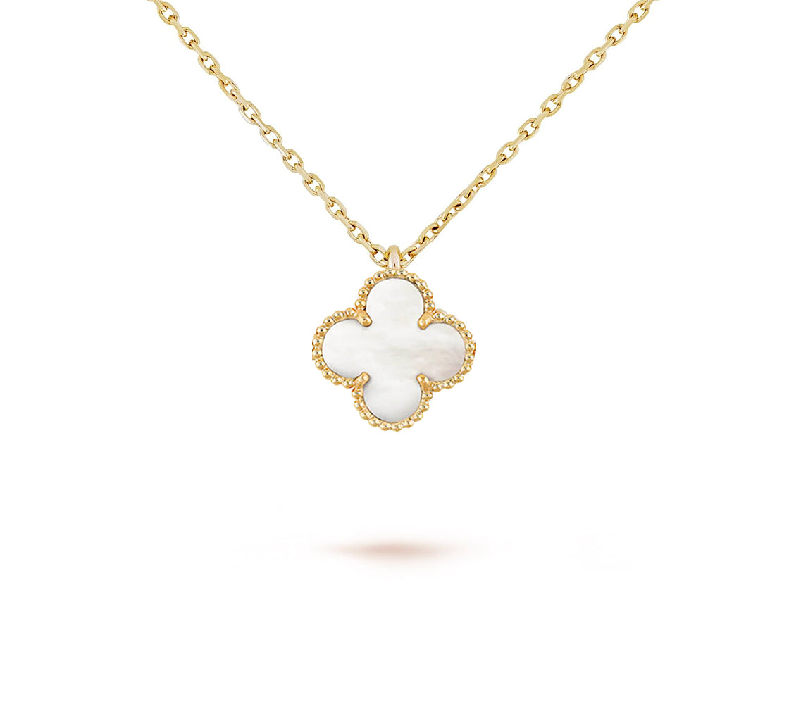 [OAK JURI]CLOVER MINI 9.5MM CARNELIANS NECKLACE COLLECTION