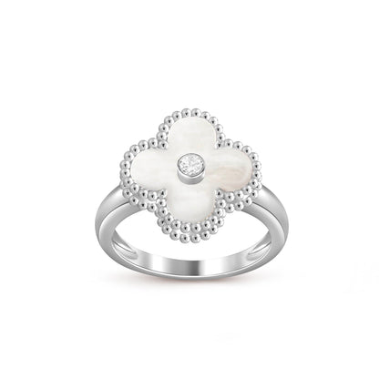[OAK JURI]CLOVER SILVER DIOMND RING COLLECTION