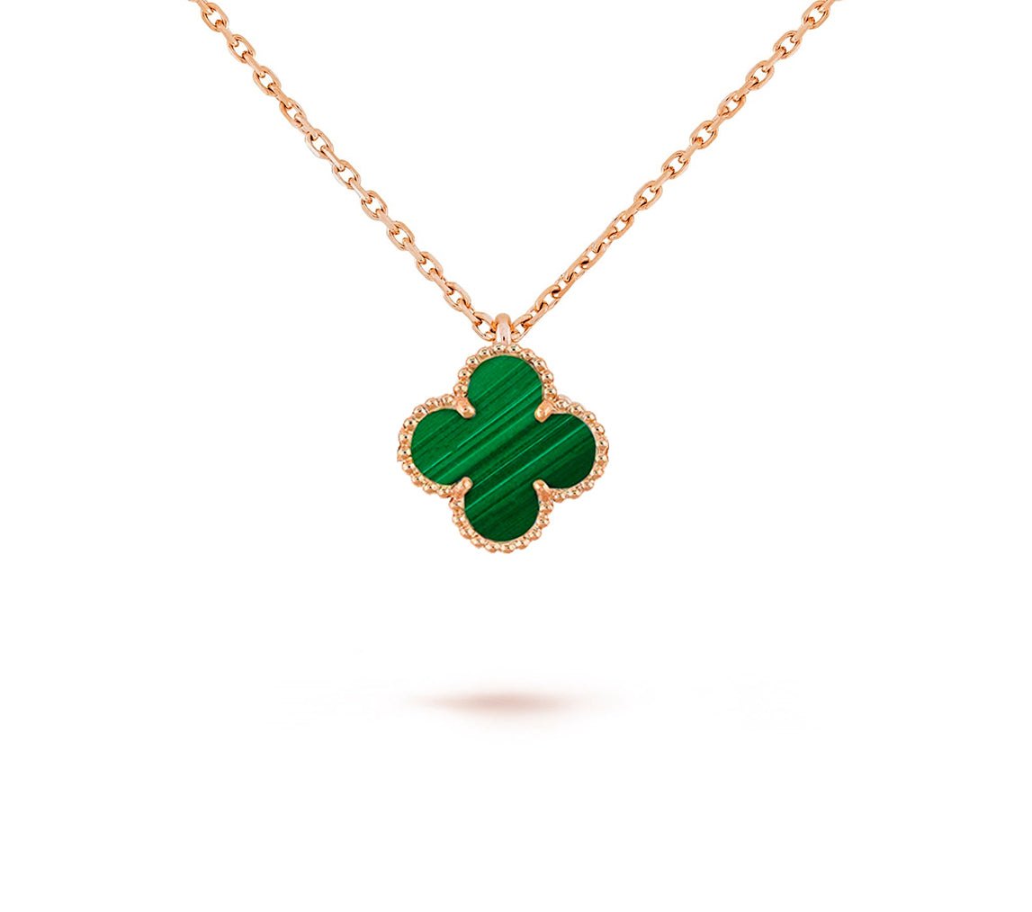 [OAK JURI]CLOVER MINI 9.5MM CARNELIANS NECKLACE COLLECTION
