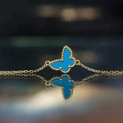 [OAK JURI]BUTTERFLY TURQUOISE BUTTERFLY BRACELET