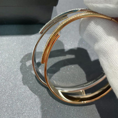 [OAK JURI]Move Noa Rose Gold Pavé Diamond Bangle Bracelet