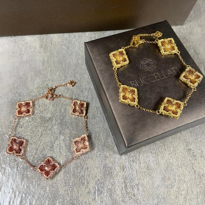 [OAK JURI]OPERA 5 MOTIFS TULLE ENAMEL BRACELET