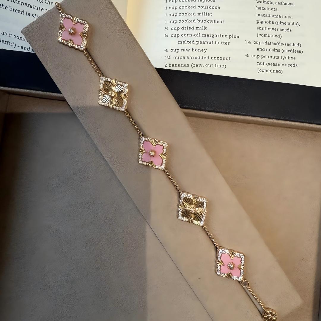 [OAK JURI]OPERA 5 MOTIFS TULLE ENAMEL BRACELET