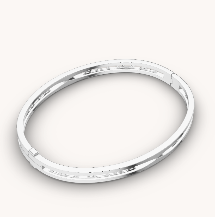 [OAK JURI]ZERO 1 SPIRAL LOGO SILVER BRACELET