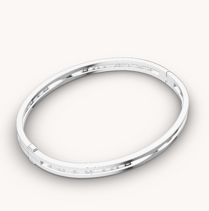 [OAK JURI]ZERO 1 SPIRAL LOGO SILVER BRACELET