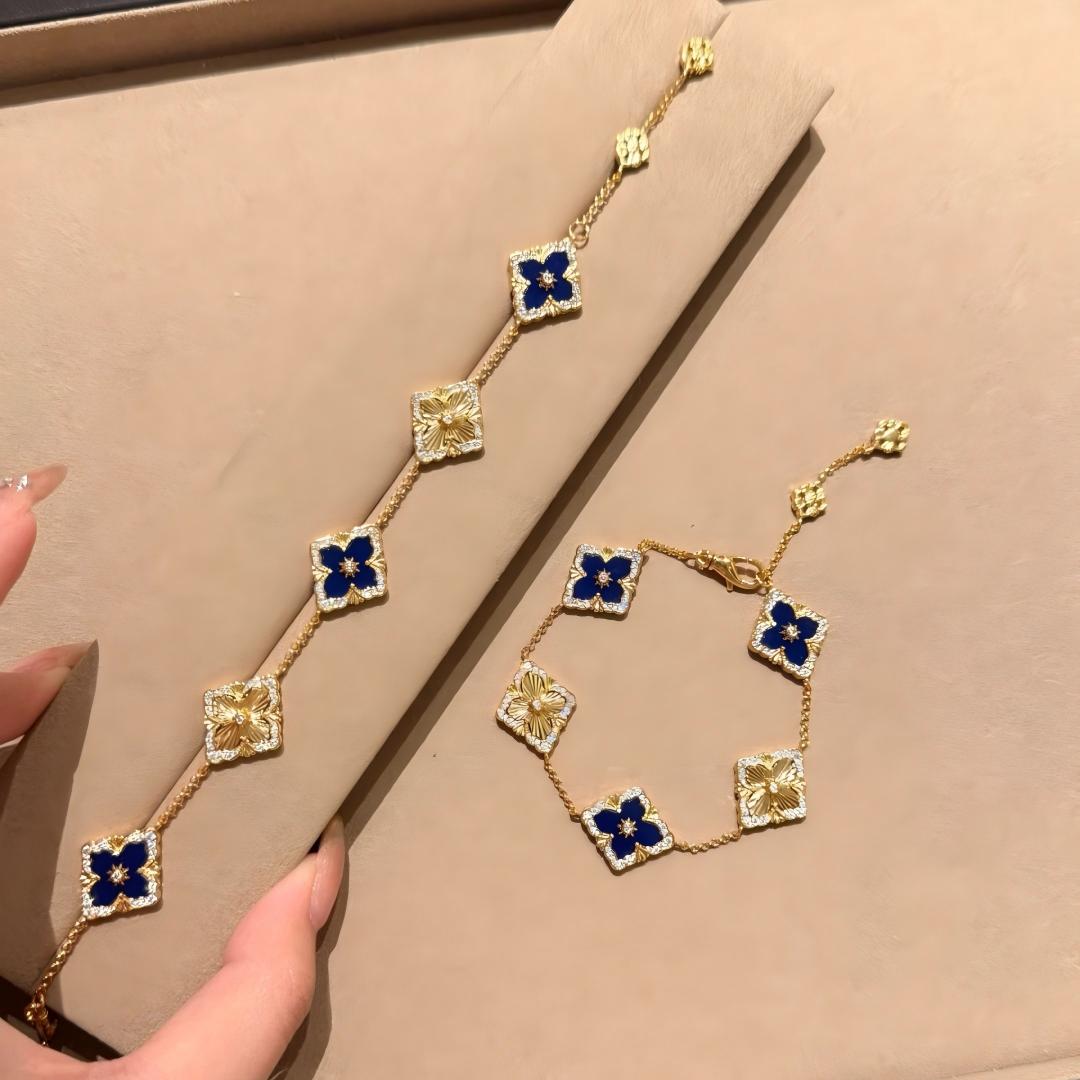 [OAK JURI]OPERA 5 MOTIFS TULLE ENAMEL BRACELET