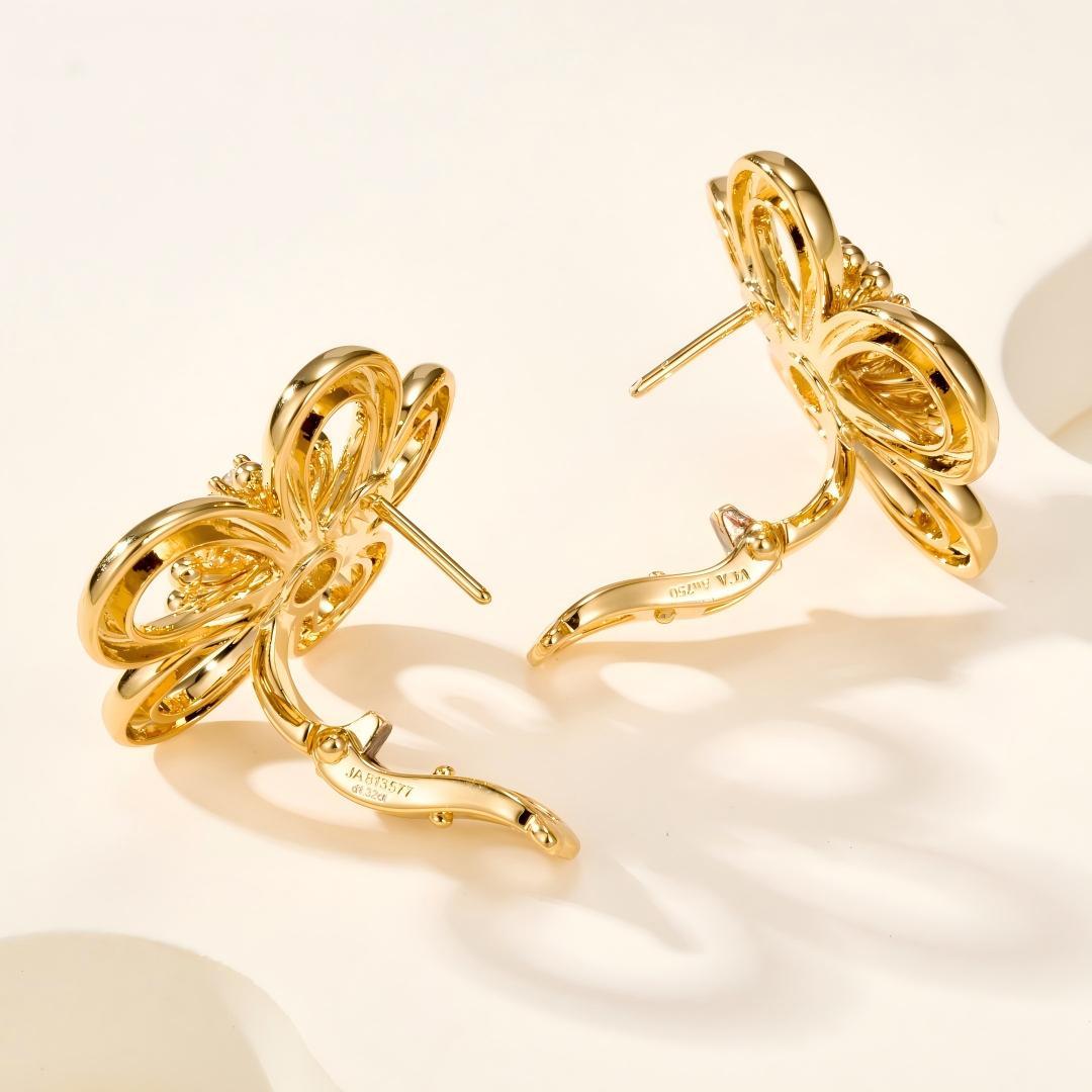 [OAK JURI] FLOWERLACE EARRING 5 DIAMONDS