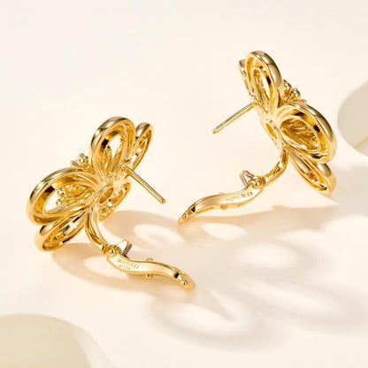 [OAK JURI] FLOWERLACE EARRING 5 DIAMONDS