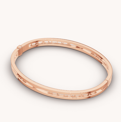 [OAK JURI]ZERO 1 SPIRAL LOGO PINK GOLD BRACELET