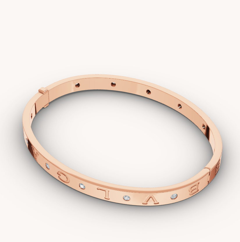 [OAK JURI]ZERO 1 PINK GOLD 12 DIAMONDS BRACELET