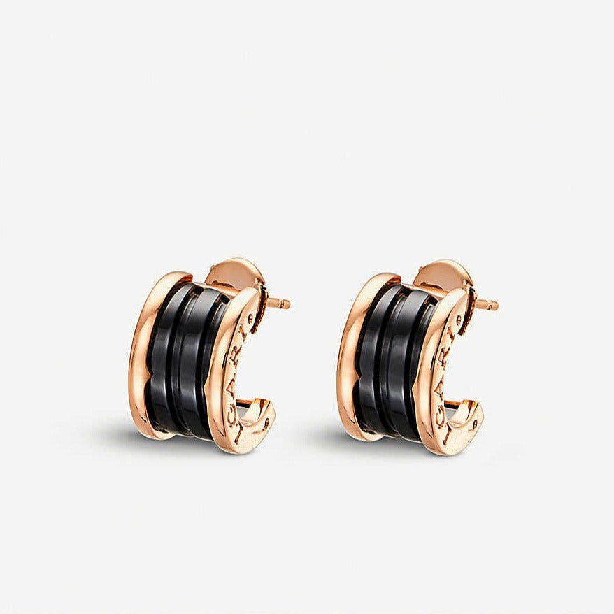 [OAK JURI]ZERO 1 PINK GOLD CERAMIC EARRINGS