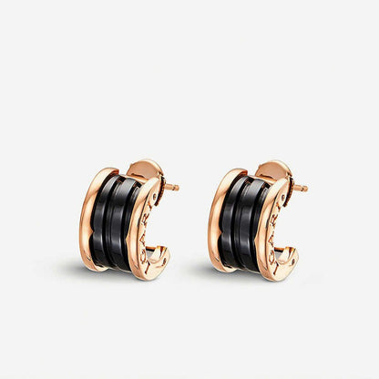 [OAK JURI]ZERO 1 PINK GOLD CERAMIC EARRINGS