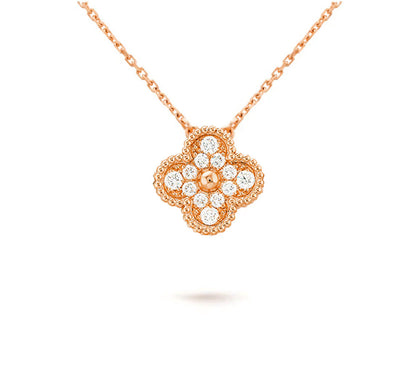 [OAK JURI]CLOVER 15MM SINGLE FLOWER NECKLACE COLLECTION