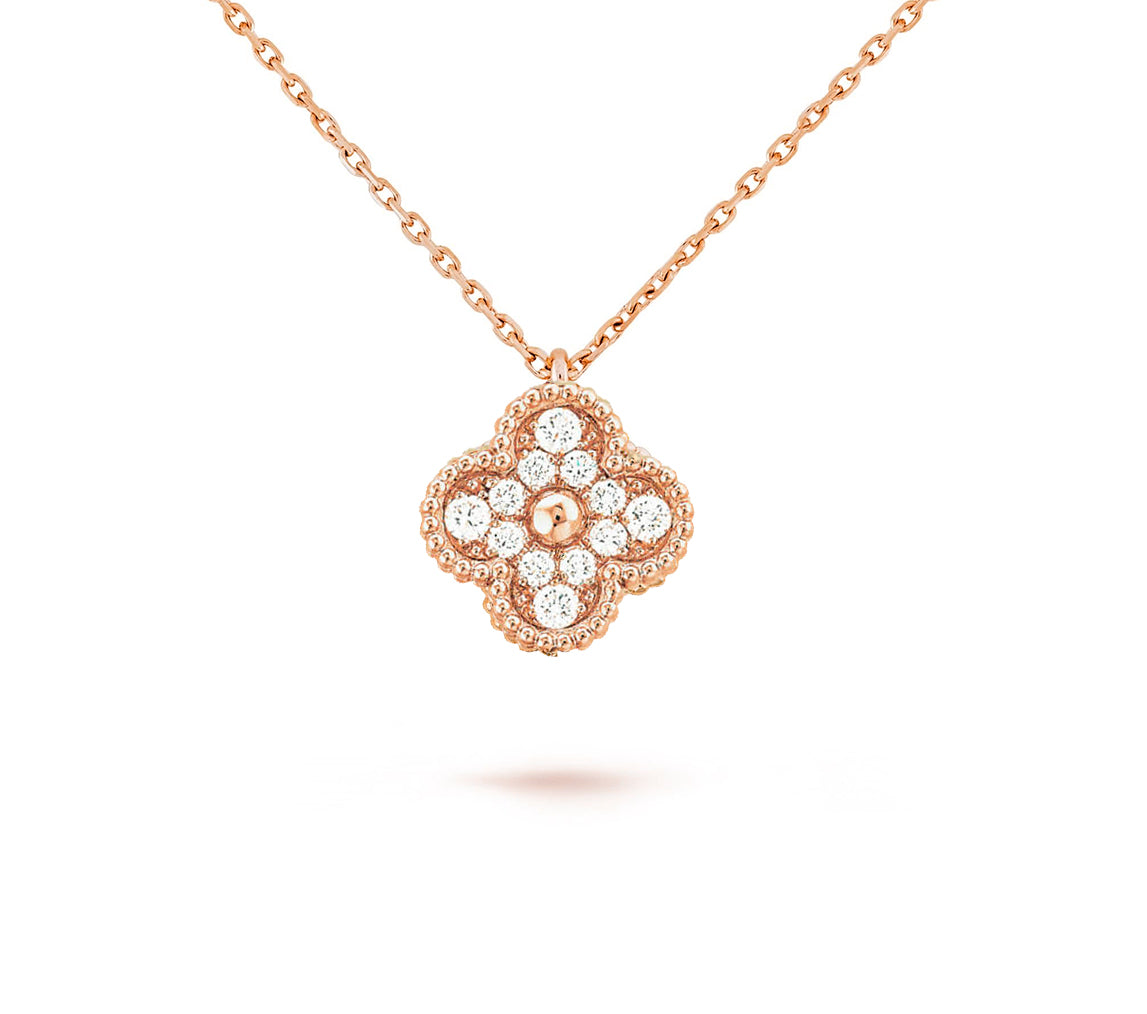 [OAK JURI]CLOVER MINI 9.5MM CARNELIANS NECKLACE COLLECTION
