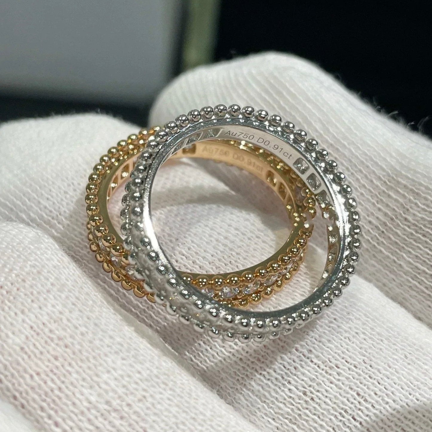 [OAK JURI]PERLEE DIAMOND ROSE GOLD RING