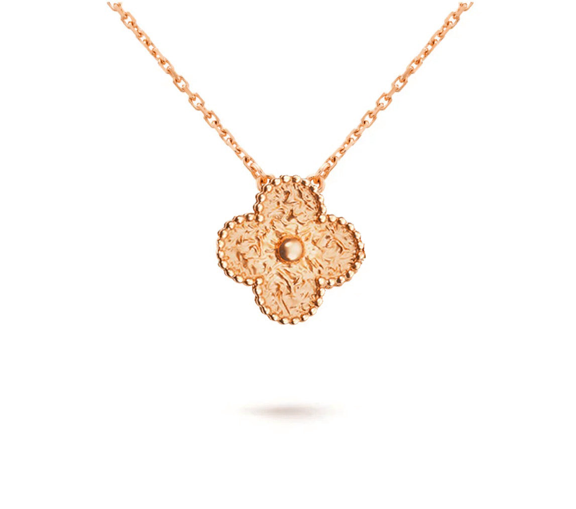 [OAK JURI]CLOVER 15MM SINGLE FLOWER NECKLACE COLLECTION