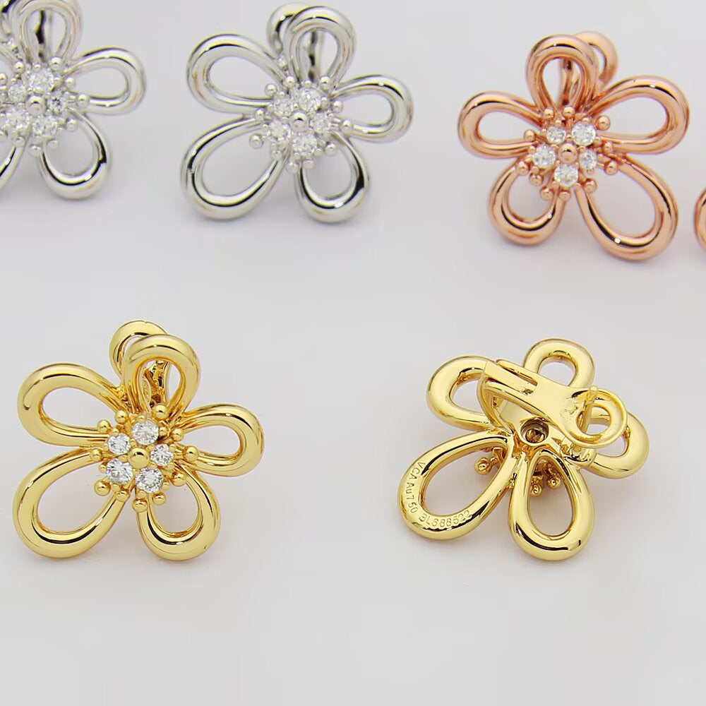 [OAK JURI] FLOWERLACE EARRING 5 DIAMONDS
