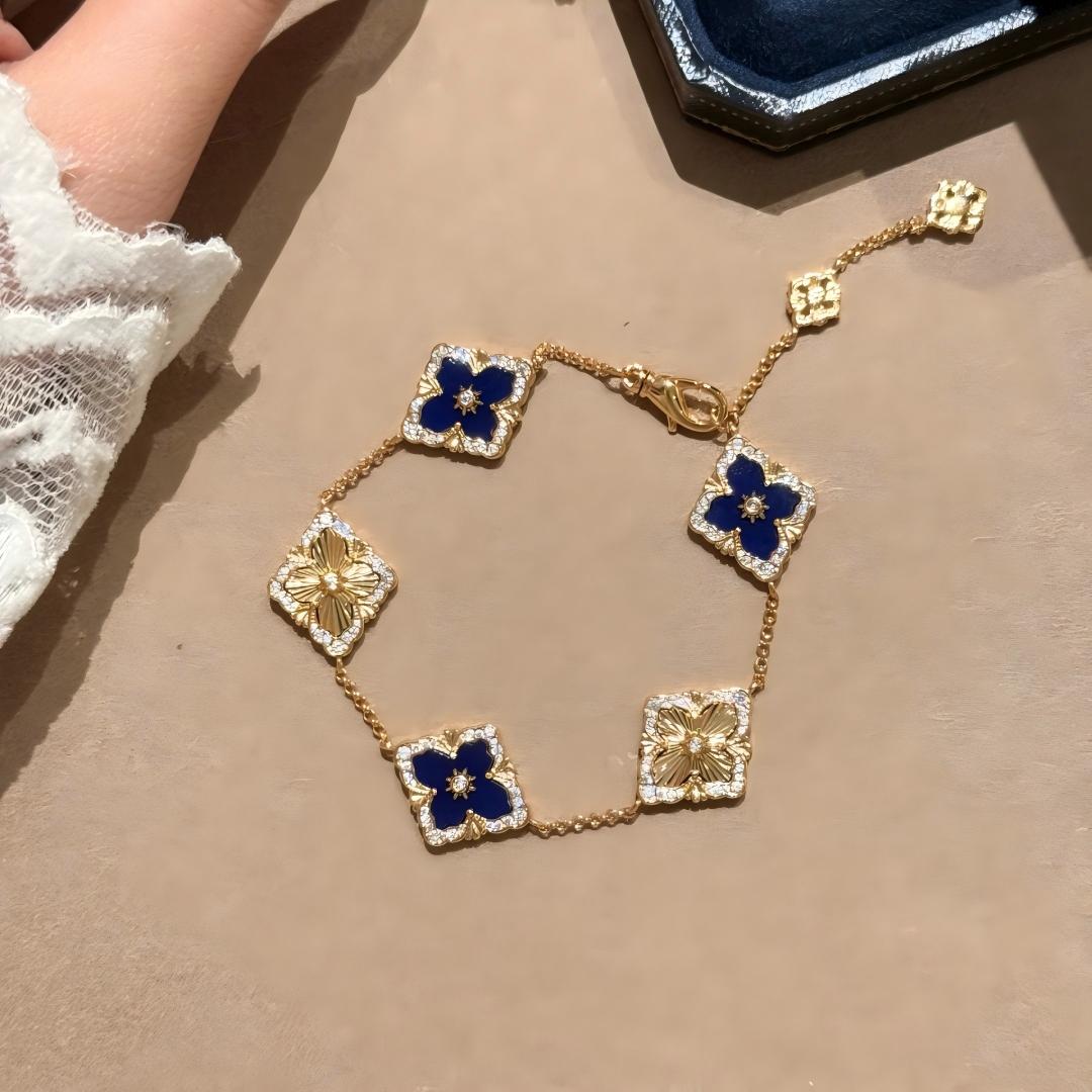 [OAK JURI]OPERA 5 MOTIFS TULLE ENAMEL BRACELET