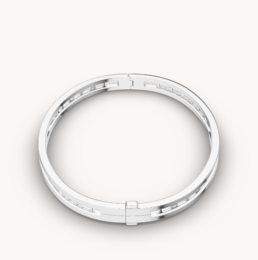 [OAK JURI]ZERO 1 SPIRAL LOGO SILVER BRACELET