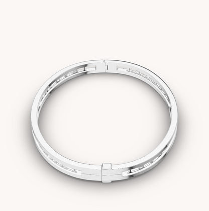 [OAK JURI]ZERO 1 SPIRAL LOGO SILVER BRACELET