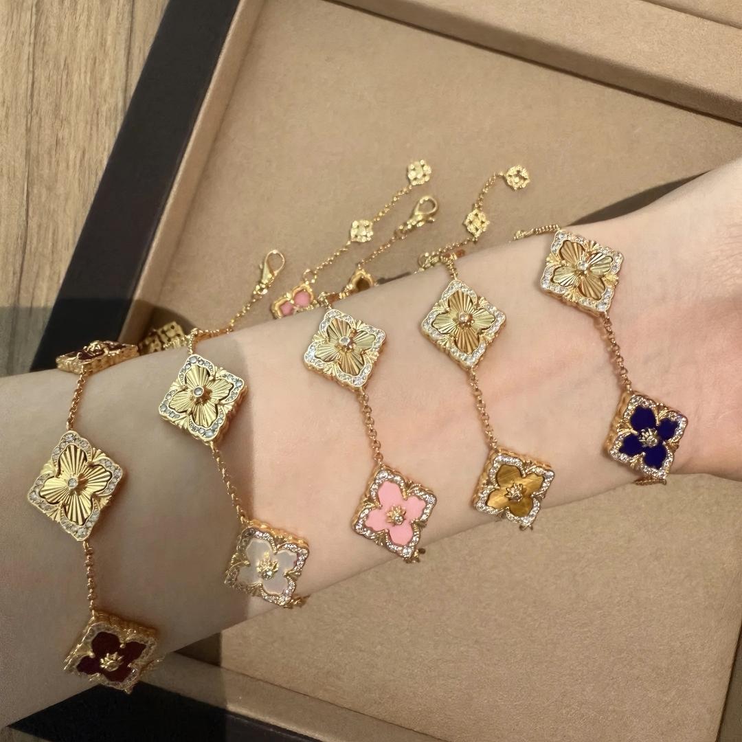 [OAK JURI]OPERA 5 MOTIFS TULLE ENAMEL BRACELET