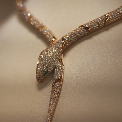 [OAK JURI]HAUTE COUTURE GOLD SERPENTI NECKLACE