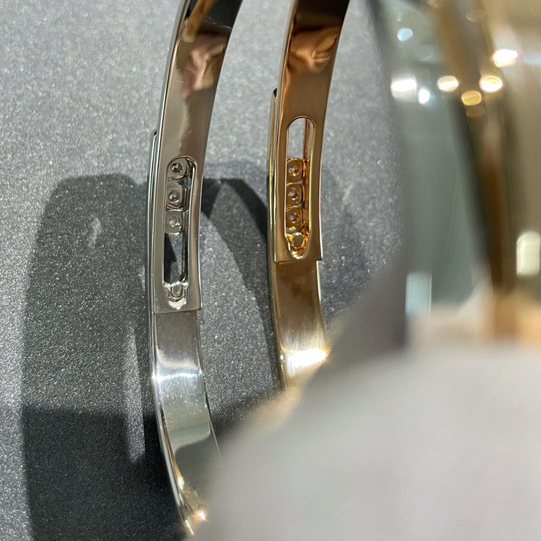 [OAK JURI]Move Noa Rose Gold Pavé Diamond Bangle Bracelet