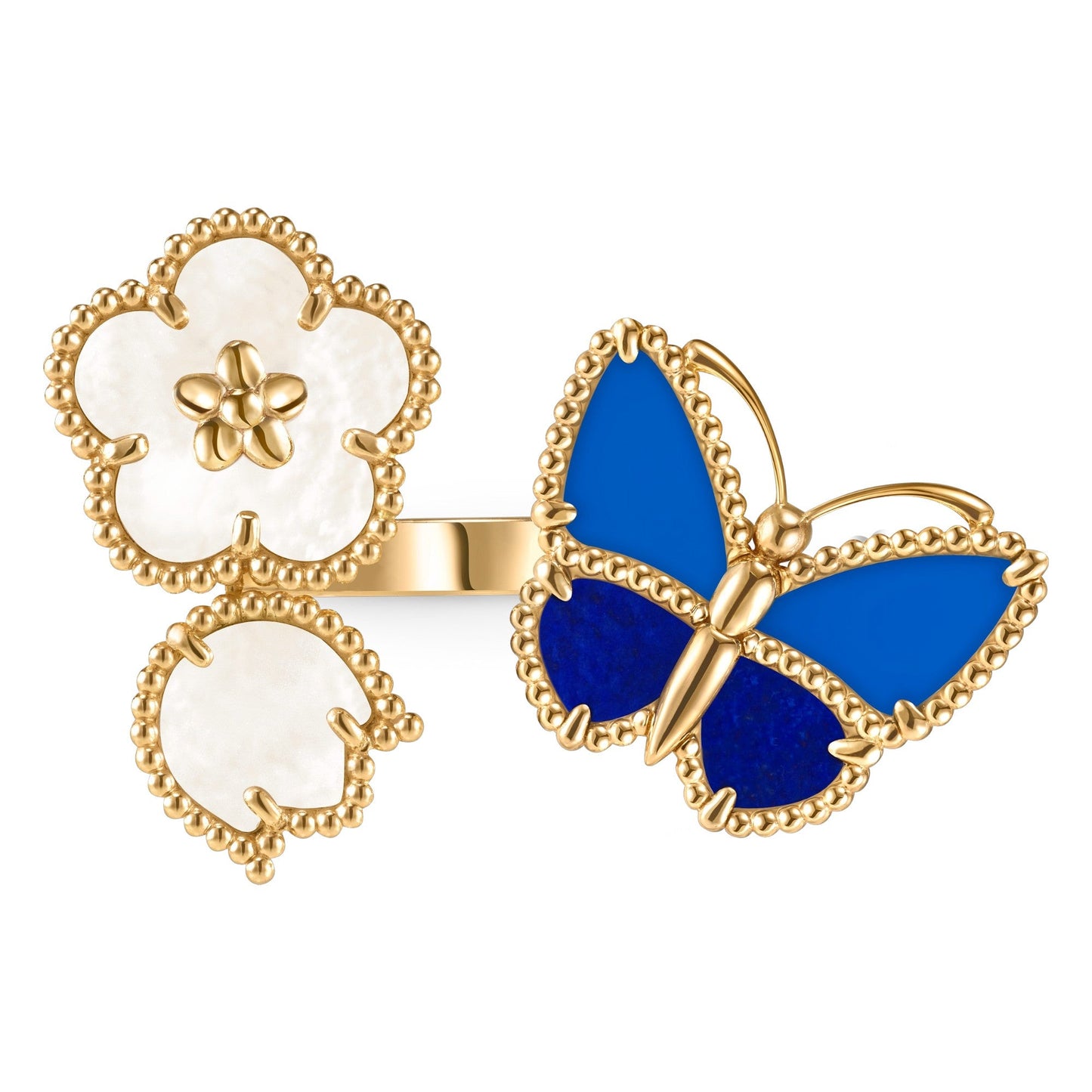 [OAK JURI]LUCKY SPRING BUTTERFLY OPEN-FACE RINGS