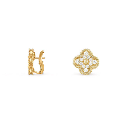 [OAK JURI]CLOVER 15MM MOP EARRINGS COLLECTION