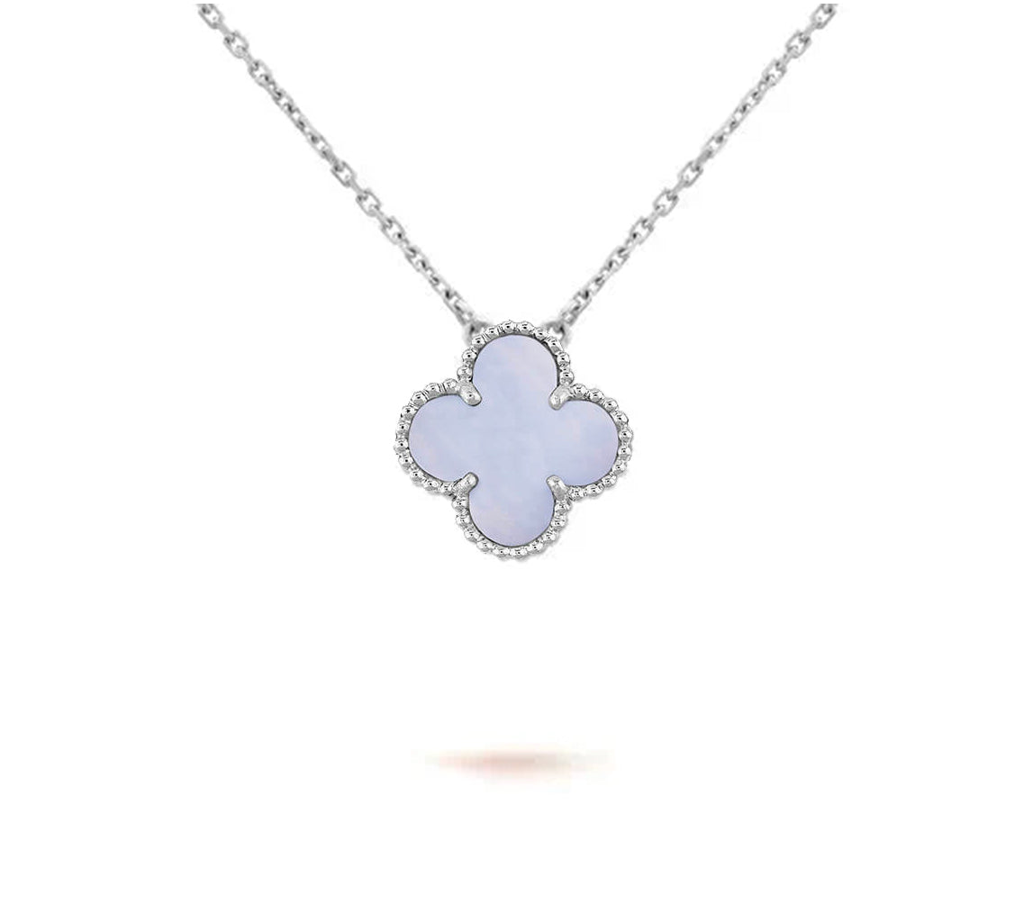 [OAK JURI]CLOVER 15MM NECKLACE SILVER COLLECTION