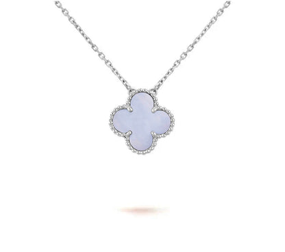 [OAK JURI]CLOVER 15MM NECKLACE SILVER COLLECTION