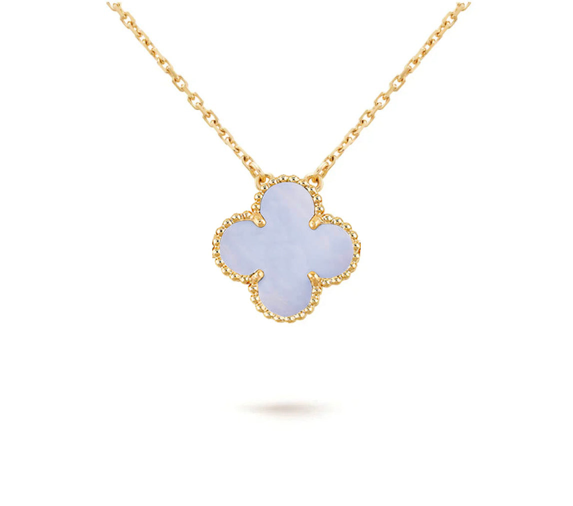 [OAK JURI]CLOVER 15MM SINGLE FLOWER NECKLACE COLLECTION