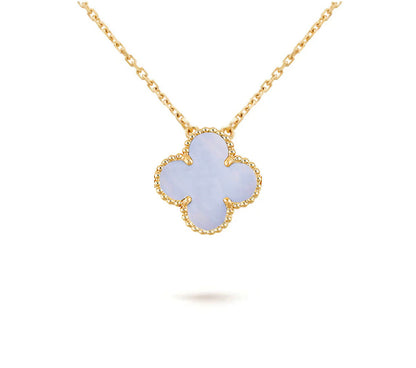 [OAK JURI]CLOVER 15MM SINGLE FLOWER NECKLACE COLLECTION