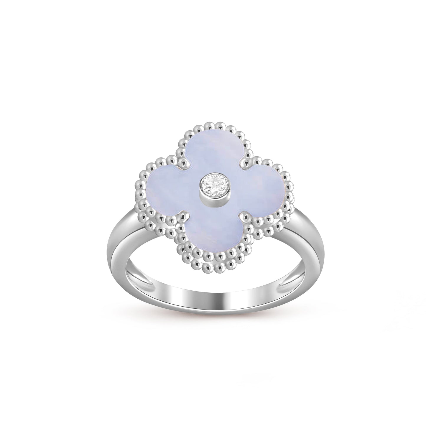[OAK JURI]CLOVER SILVER DIOMND RING COLLECTION