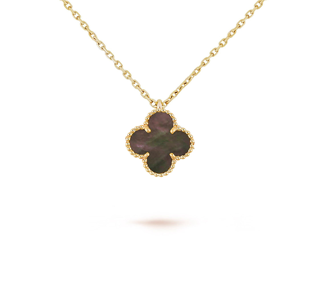 [OAK JURI]CLOVER MINI 9.5MM CARNELIANS NECKLACE COLLECTION