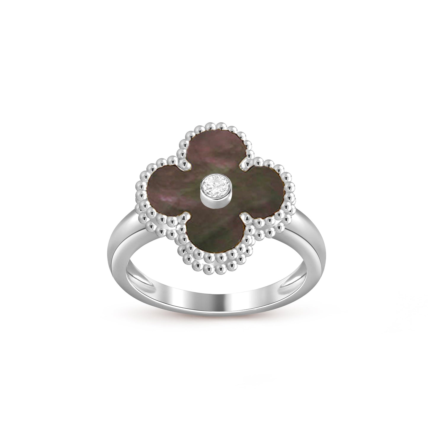 [OAK JURI]CLOVER SILVER DIOMND RING COLLECTION