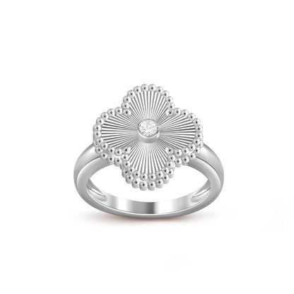 [OAK JURI]CLOVER SILVER DIOMND RING COLLECTION