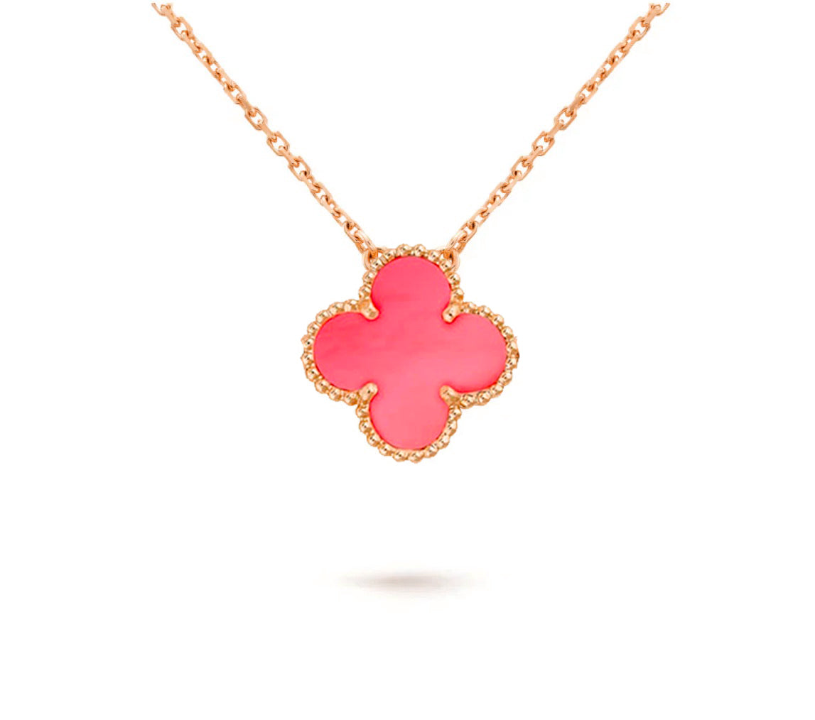 [OAK JURI]CLOVER 15MM SINGLE FLOWER NECKLACE COLLECTION