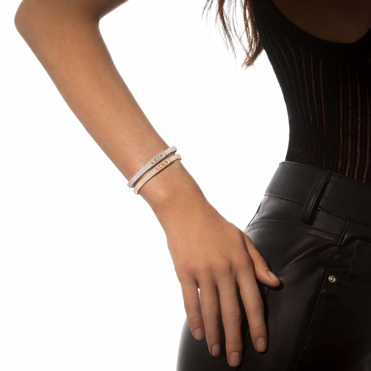 [OAK JURI]Move Noa Full Pavé Diamond Bangle Bracelet