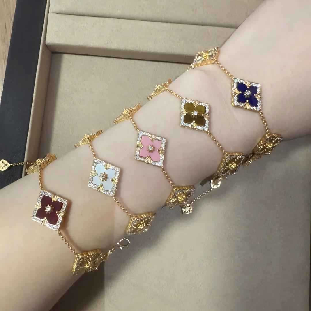 [OAK JURI]OPERA 5 MOTIFS TULLE ENAMEL BRACELET