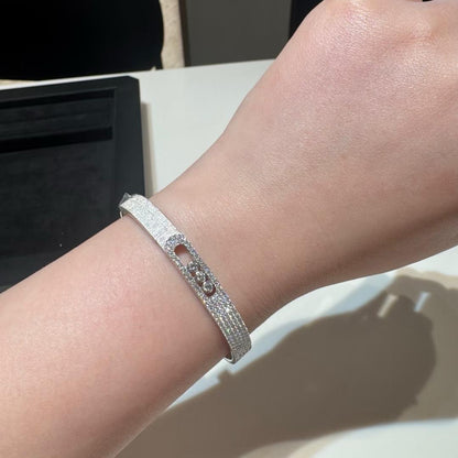 [OAK JURI]Move Noa Ciselé half pavé bangle