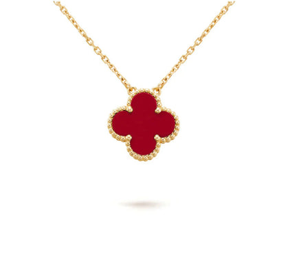 [OAK JURI]CLOVER 15MM SINGLE FLOWER NECKLACE COLLECTION