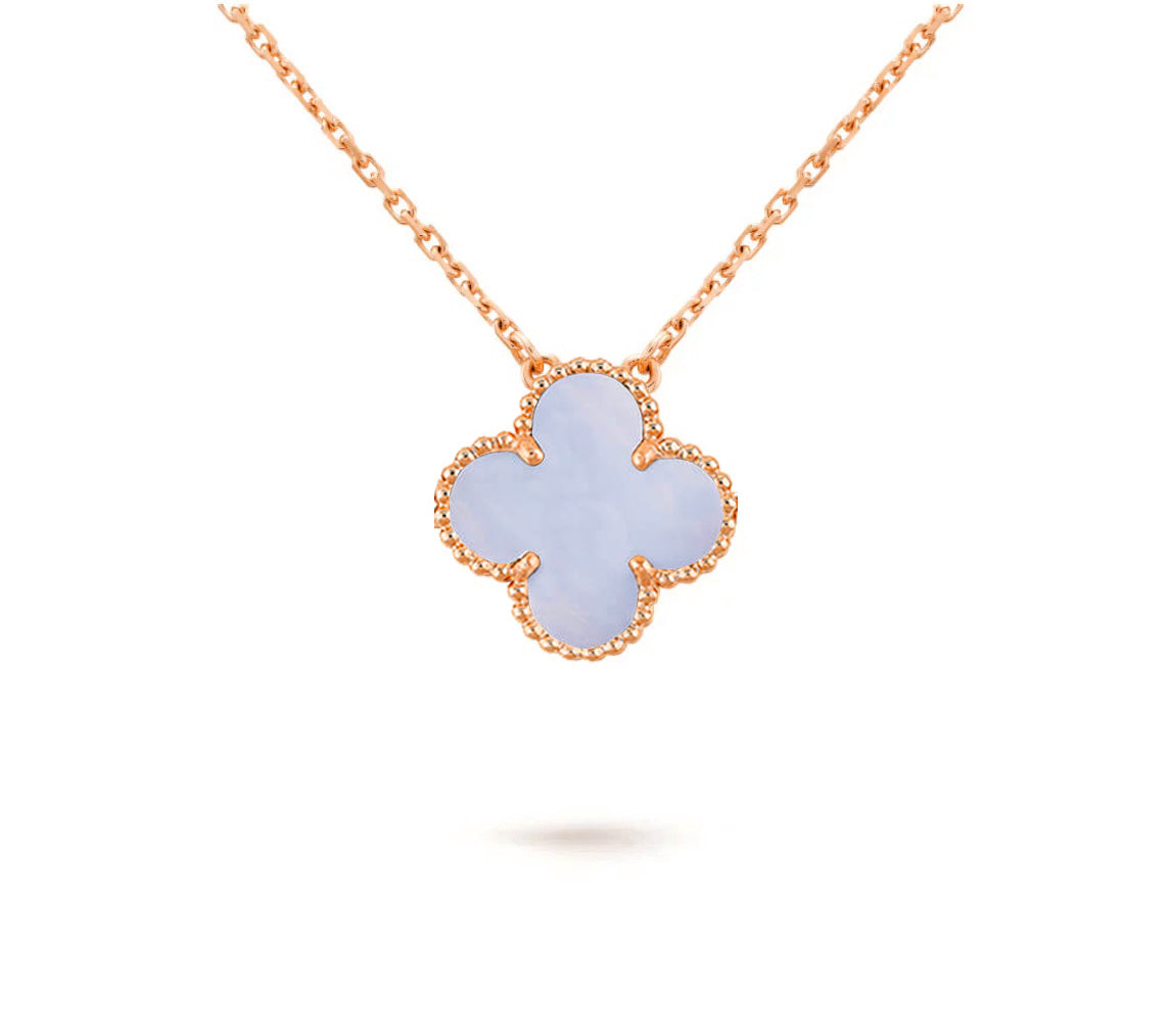 [OAK JURI]CLOVER 15MM SINGLE FLOWER NECKLACE COLLECTION