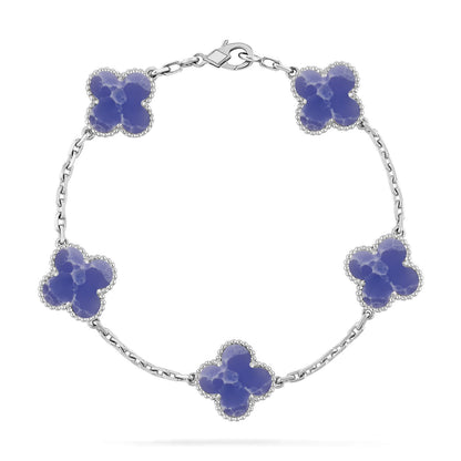[OAK JURI]CLOVER 5 MOTIF BLUE VEINS BRACELET COLLECTION
