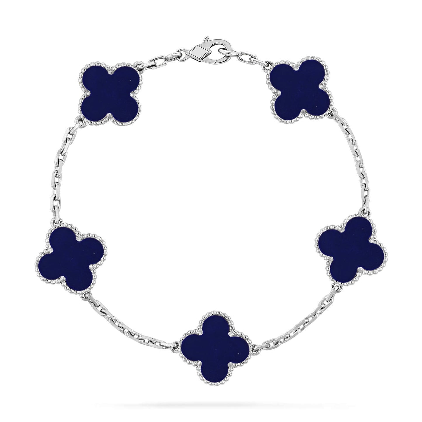 [OAK JURI]CLOVER 5 MOTIF LAPIS LAZULI BRACELET COLLECTION