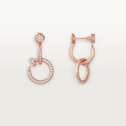 [OAK JURI]JUSTE FULL DIAMOND DOUBLE EARRINGS