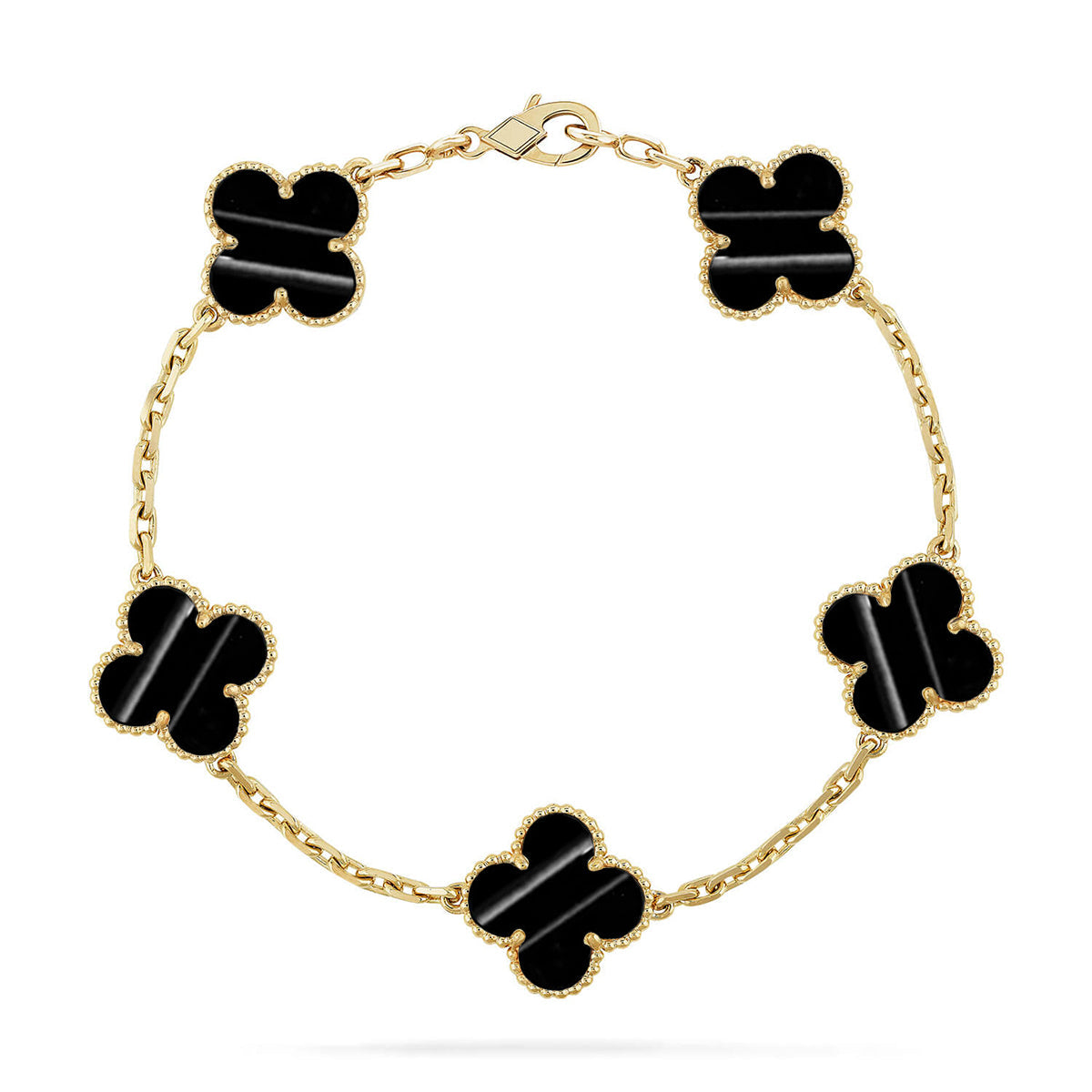 [OAK JURI] CLOVER 5 MOTIF PULSAR STONE BRACELET COLLECTION