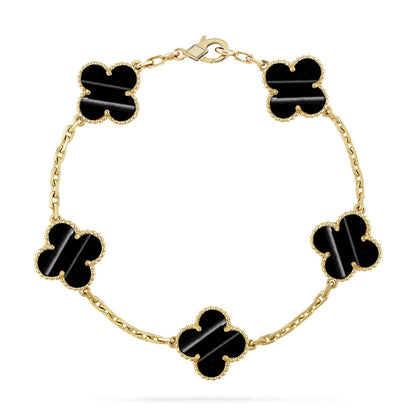 [OAK JURI] CLOVER 5 MOTIF PULSAR STONE BRACELET COLLECTION